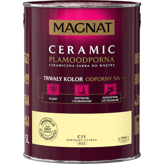 MAGNAT Ceramic subtelny cytryn C15 5L