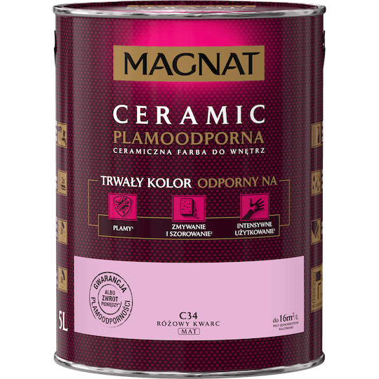 MAGNAT Ceramic różowy kwarc C34 5L