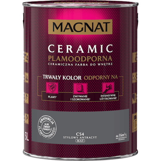 MAGNAT Ceramic stylowy antracyt C54 5L