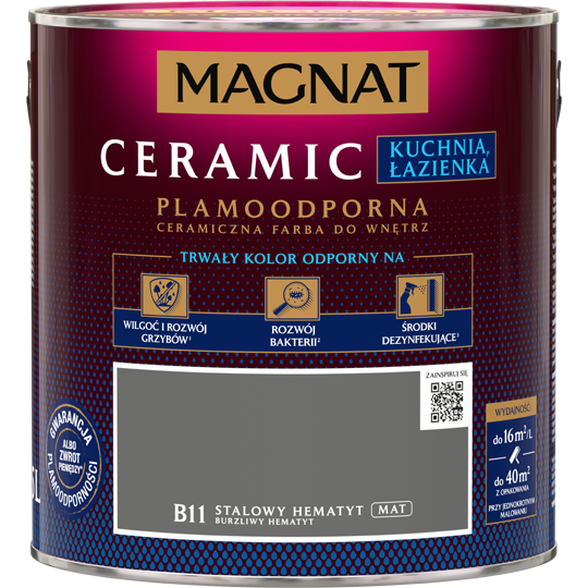 MAGNAT Cer KŁ stalowy hematyt B11 2,5L MAGNAT Cer KŁ stalowy hematyt B11 2,5L