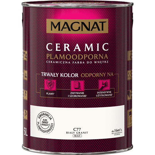 MAGNAT Ceramic biały granit C77 5L