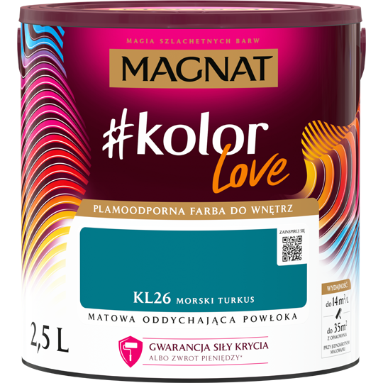 Magnat KLove KL26 morski turkus 2,5L Magnat KLove KL26 morski turkus 2,5L