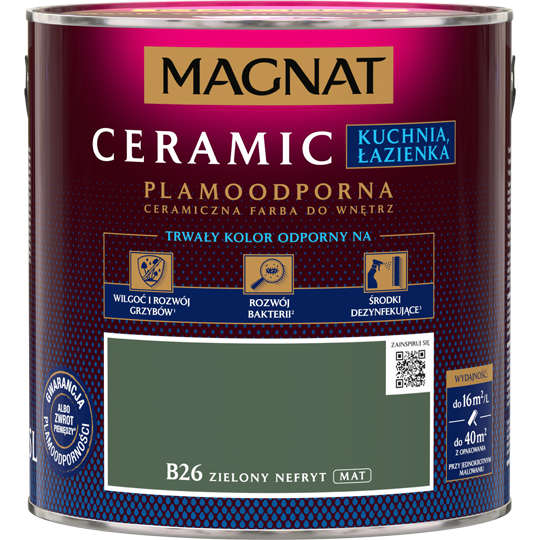 MAGNAT Cer KŁ zielony nefryt B26 2,5L MAGNAT Cer KŁ zielony nefryt B26 2,5L