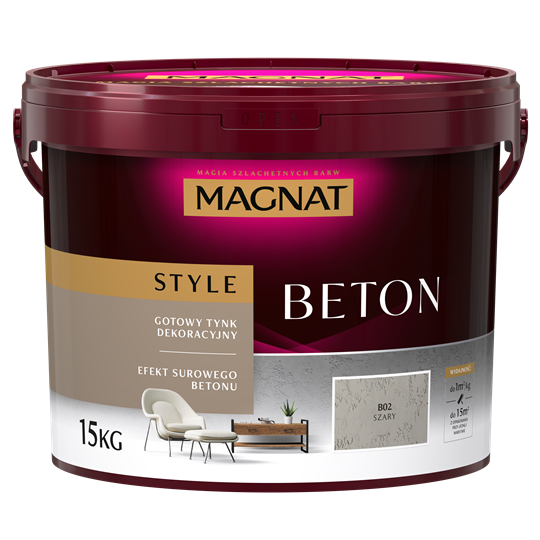 MAGNAT STYLE Beton B02 Szary 15KG
