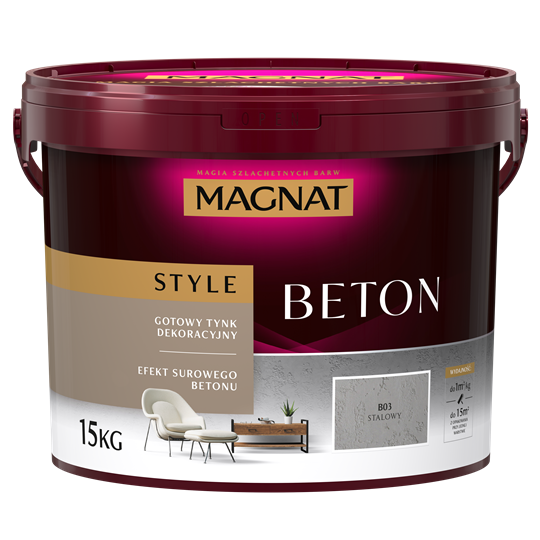 MAGNAT STYLE Beton B03 Stalowy 15KG