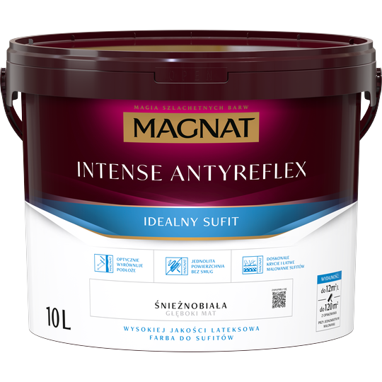 Magnat Intense Antyref śnieżnobiały 10L