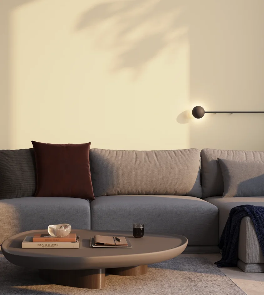 P13_MAGNAT_C79_bezowy-dolomit_salon_03_wieczor_GREY_RAL1013