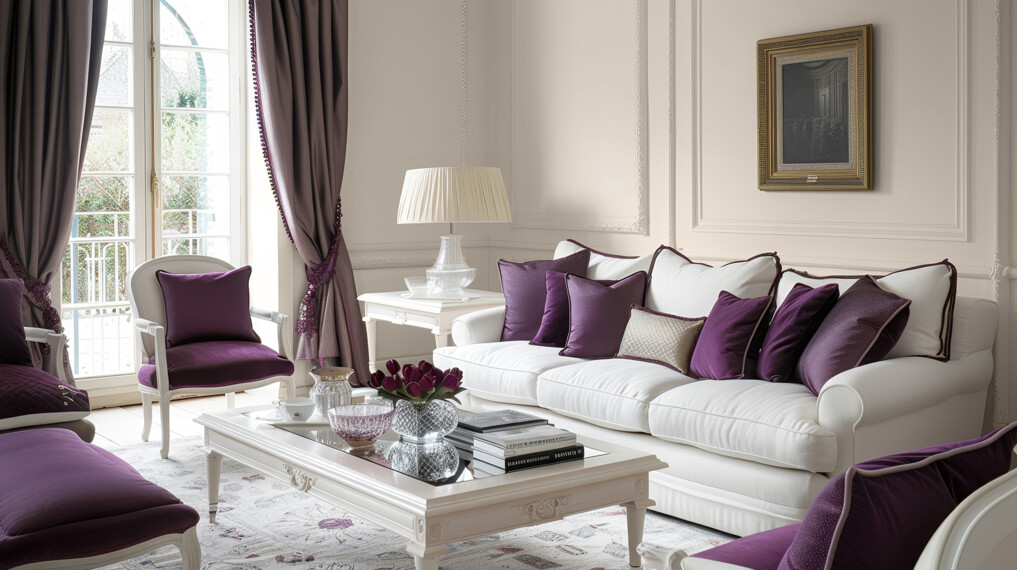 812597215-klasyczny-salon-z-biala-sofa-i-fioletowymi-dodatkami-C2